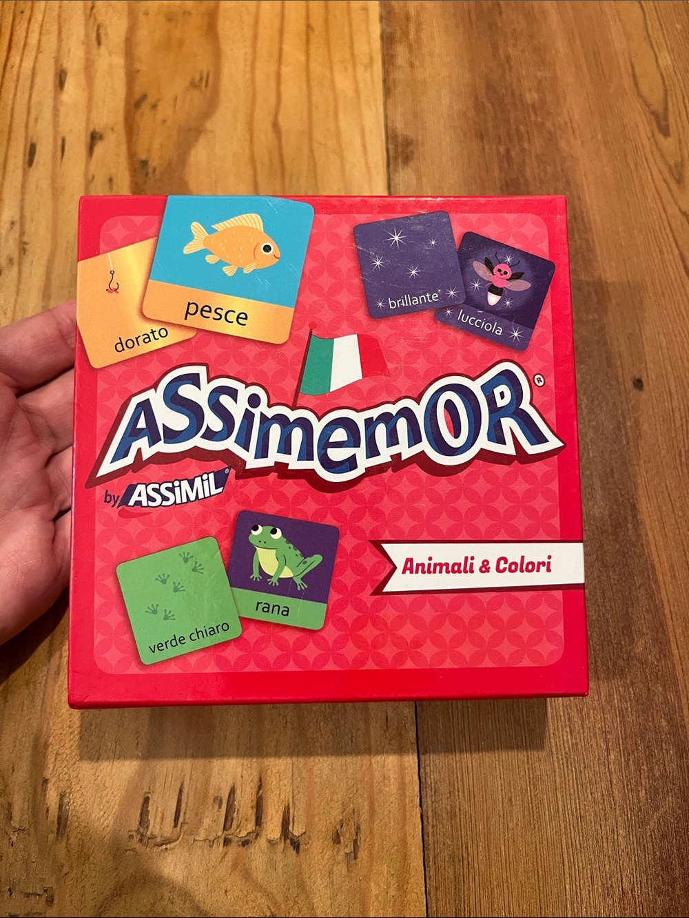 <Italian Language> Memory Card Game Colors & Animals "Assimemor" Assimil